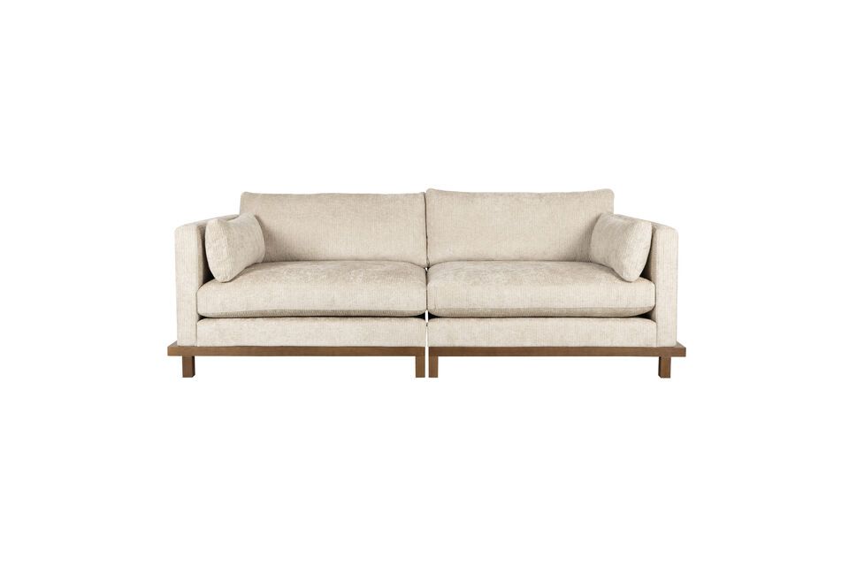 3-Sitzer-Sofa aus beigem Stoff Blossom Zuiver