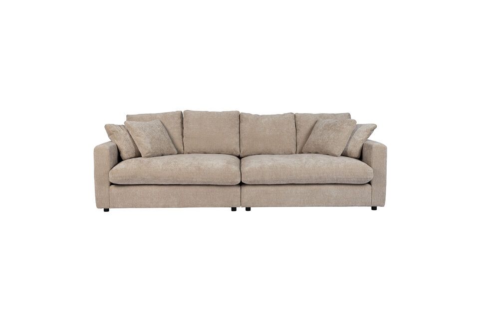 3-Sitzer-Sofa aus beigem Stoff Sense Zuiver