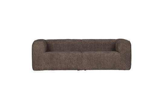 3-Sitzer-Sofa aus braunem Bean-Stoff