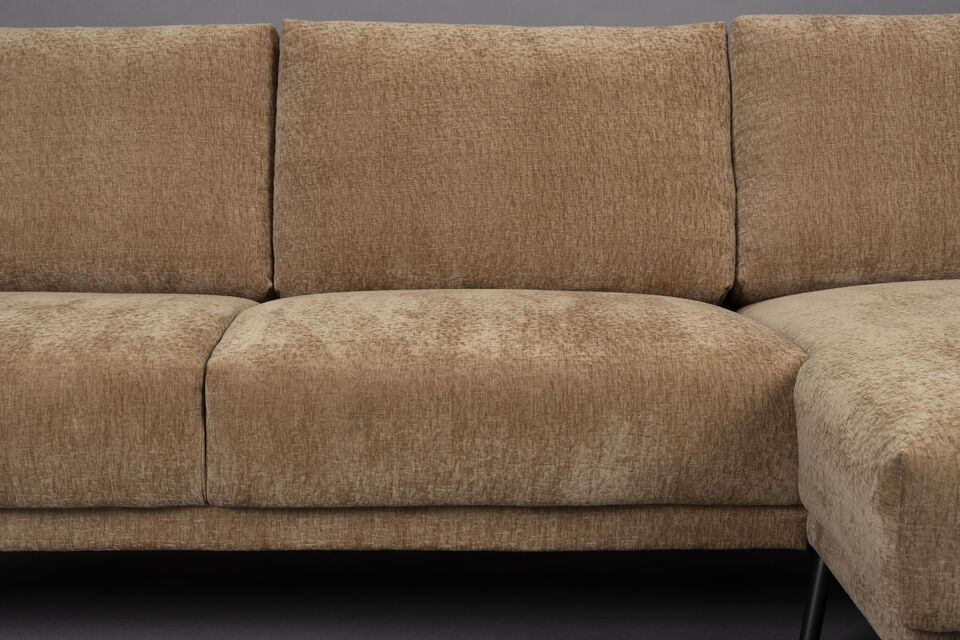 3-Sitzer-Sofa mit Camel-Stoff rechts Harper - 1