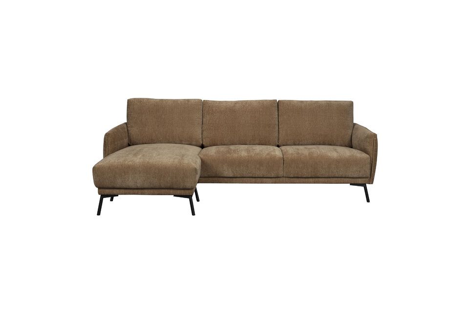 3-Sitzer-Sofa mit camelfarbenem Stoff links Harper DutchBone