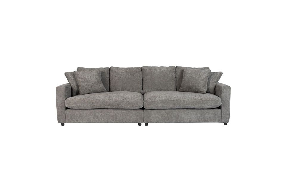 4-Sitzer-Sofa in dunkelgrauem Stoff Sense Zuiver