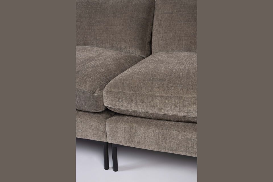 5-Sitzer-Sofa aus beigem Stoff Summer - 3