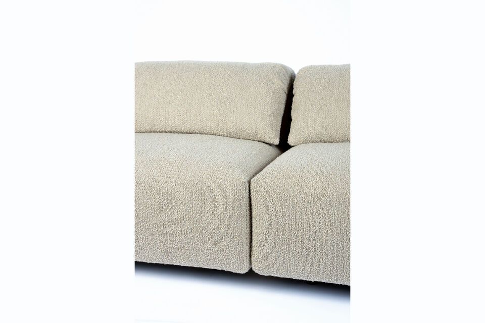 5-Sitzer-Sofa aus beigem Stoff Wings - 8