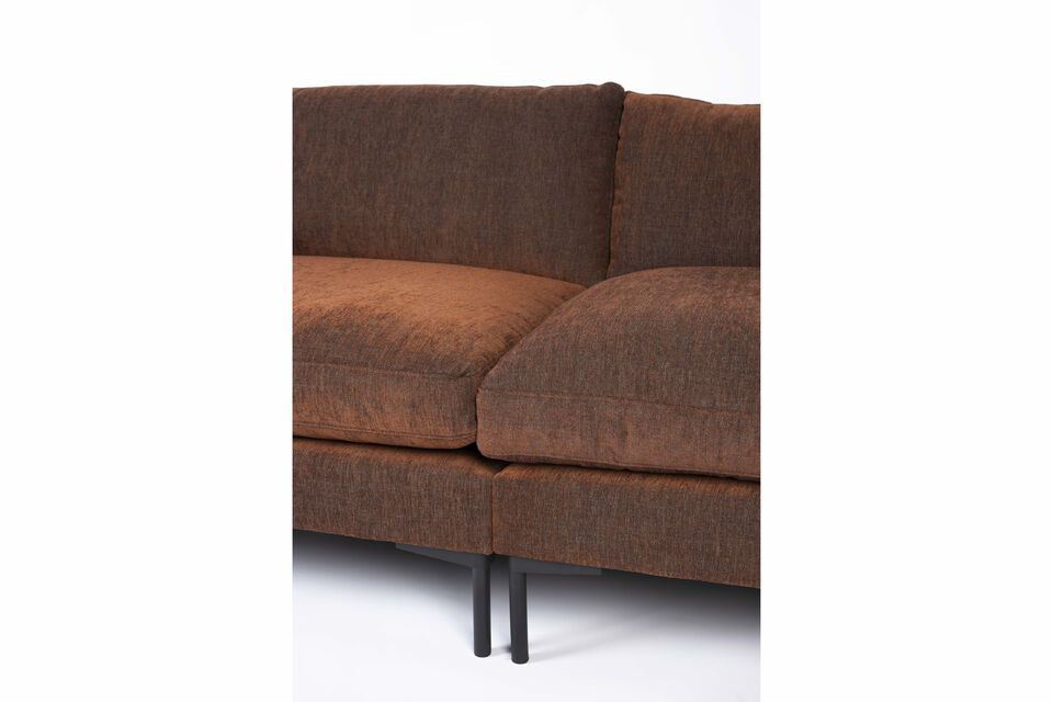 7-Sitzer-Ecksofa in Stoff terra Summer - 5