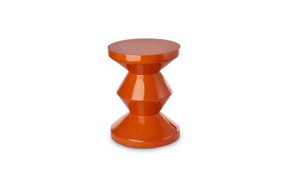 Beistelltisch aus Polyester orange Zig Zag Pols Potten