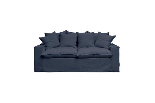 Blaues 3-Sitzer-Sofa aus Baumwolle Candela ohne jede Grenze