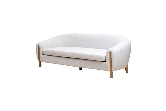 Bowles 3-Sitzer-Sofa aus Baumwolle in Weiß