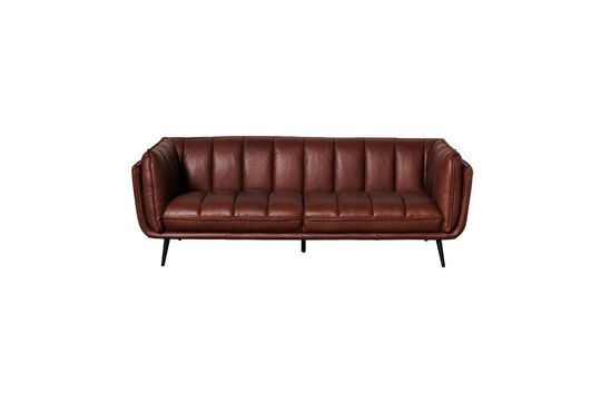 Braunes 3-Sitzer-Sofa aus Leder Slowboy ohne jede Grenze