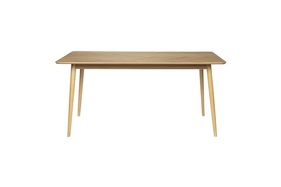 Esstisch aus Holz beige 160cm Fabio - 2