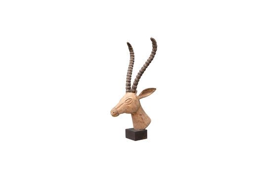 Figurine gazelle aus hellem Holz Geschnitzt ohne jede Grenze