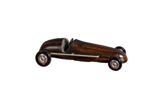 Figurine voiture en cuir marron Cuir