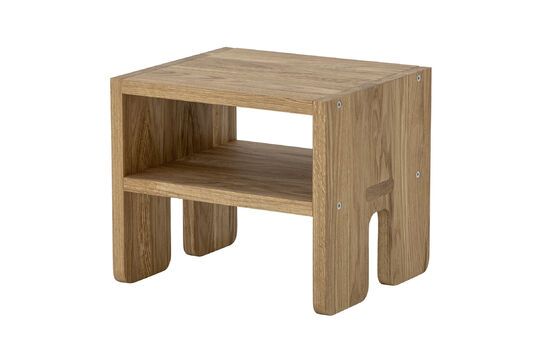 Hocker aus brauner Eiche Bas