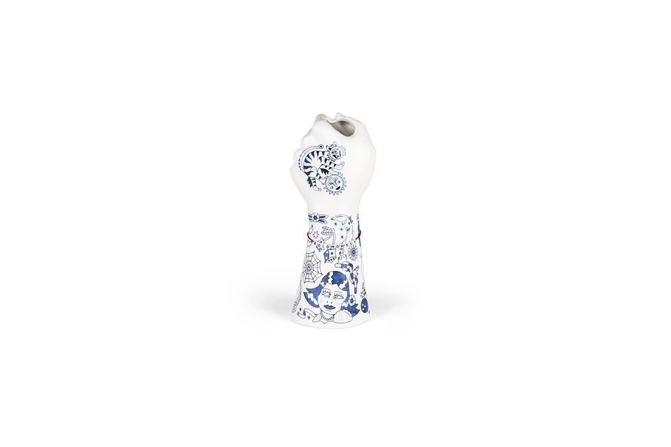 Keramikvase Liberty in blau - 5