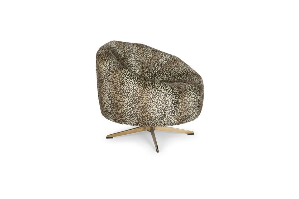 Lounge-Sessel mit mehrfarbigem Stoffbezug Panther Bold Monkey