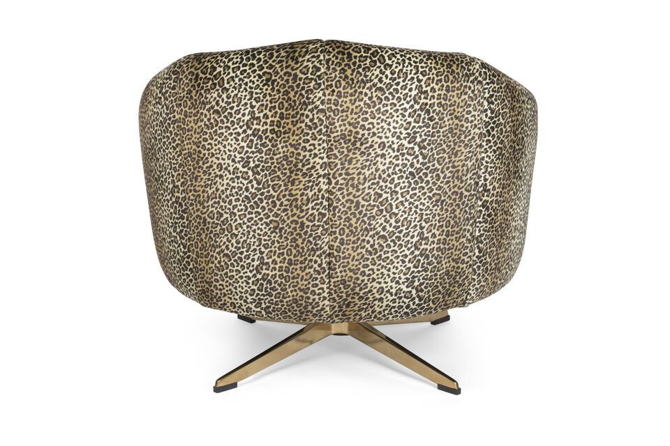 Lounge-Sessel mit mehrfarbigem Stoffbezug Panther - 5