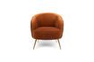 Miniaturansicht Orangefarbener Samt-Sessel Curvy 5