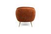 Miniaturansicht Orangefarbener Samt-Sessel Curvy 9