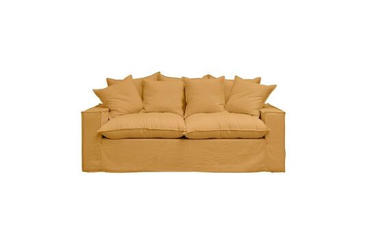 Orangefarbenes 3-Sitzer-Sofa aus Baumwolle Candela ohne jede Grenze