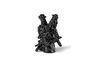 Miniaturansicht Schwarze Vase aus Harz Dragonized 5