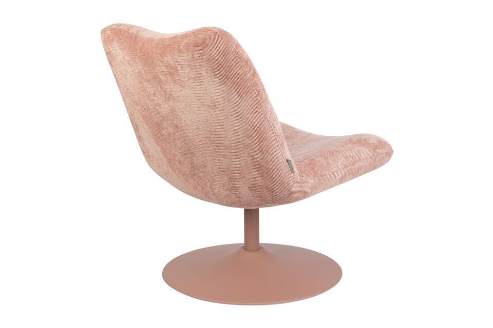 Sessel aus rosa Stoff Bubba - 5