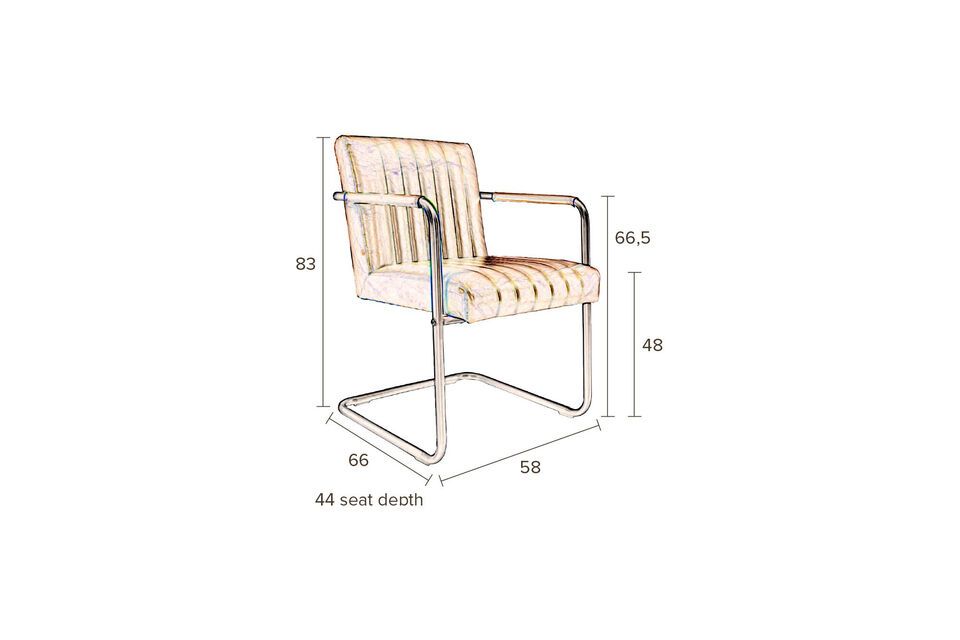 Sessel Stitched in Cognac - 23