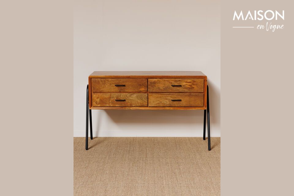 Sideboard aus dunklem Holz Chapman Chehoma