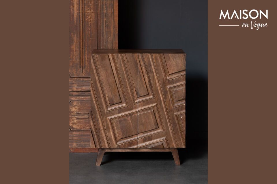 Sideboard aus dunklem Holz Illusion Chehoma