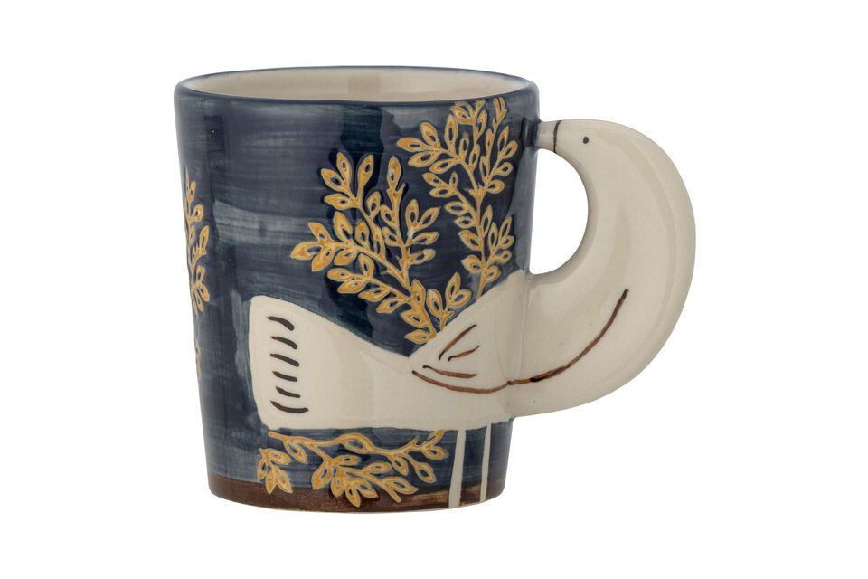 Tasse aus blauem Steingut Hezha Bloomingville