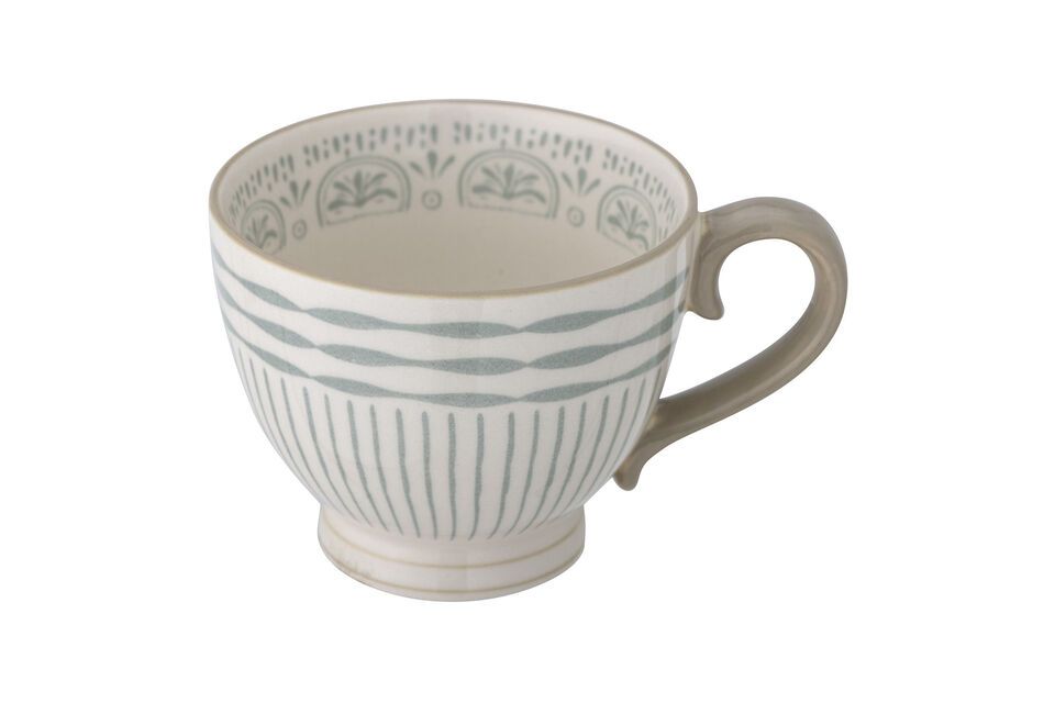 Tasse aus blauem Steingut Maple Bloomingville