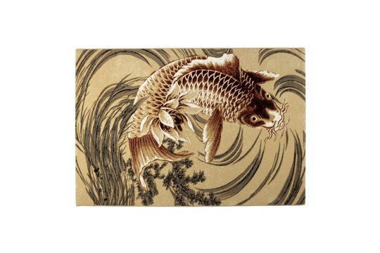 Teppich 160x230 Polypropylen thermofixiert Orange Koi