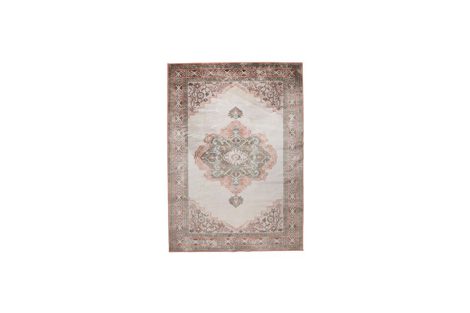 Teppich 300x200 cm aus rosa Stoff Mahal DutchBone