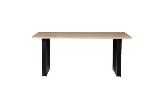 Tisch 160x90 aus massiver Eiche in beige mit U-förmigen Beinen Tablo ohne jede Grenze