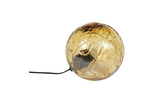 Tischlampe aus goldfarbenem Glas Lune ohne jede Grenze