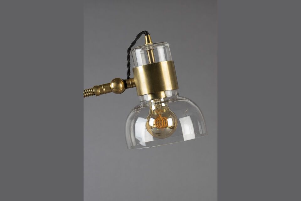 Tischlampe aus goldfarbenem Glas Neville - 1