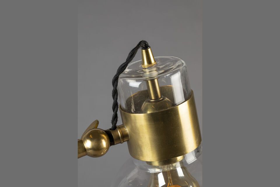 Tischlampe aus goldfarbenem Glas Neville - 2