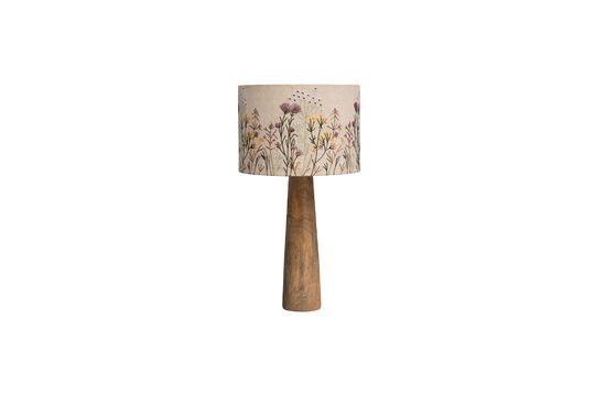 Tischlampe aus hellem Holz Wildflower ohne jede Grenze