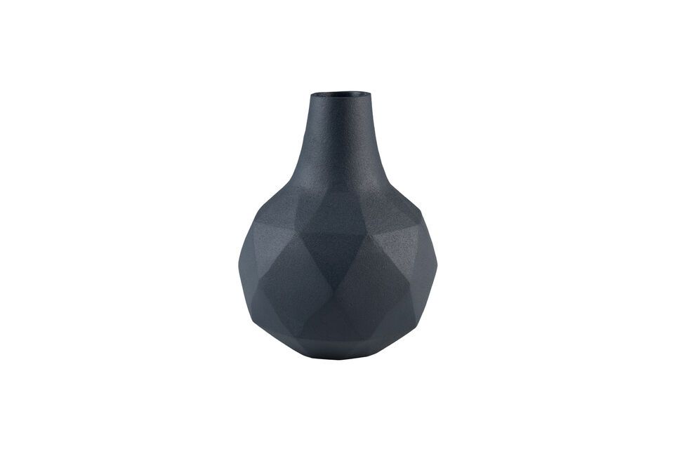 Vase aus blauem Aluminium 16 cm Bloom Zuiver