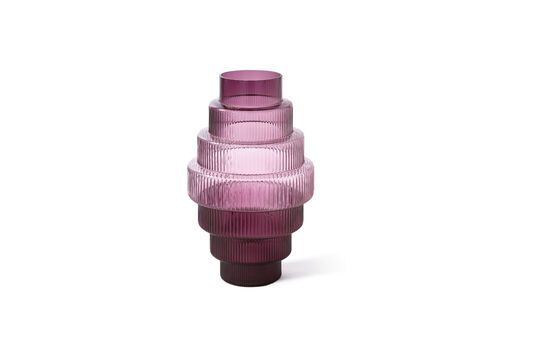 Vase aus Fiberglas dunkelviolett h65cm Steps ohne jede Grenze