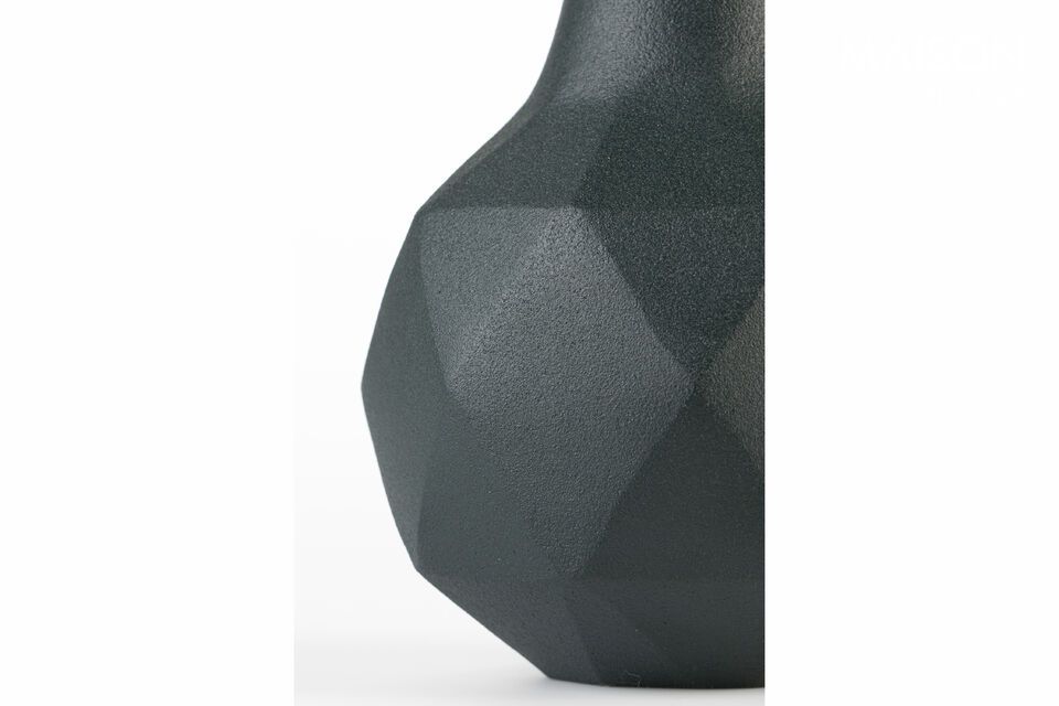 Vase aus grünem Aluminium 16 cm Bloom - 1