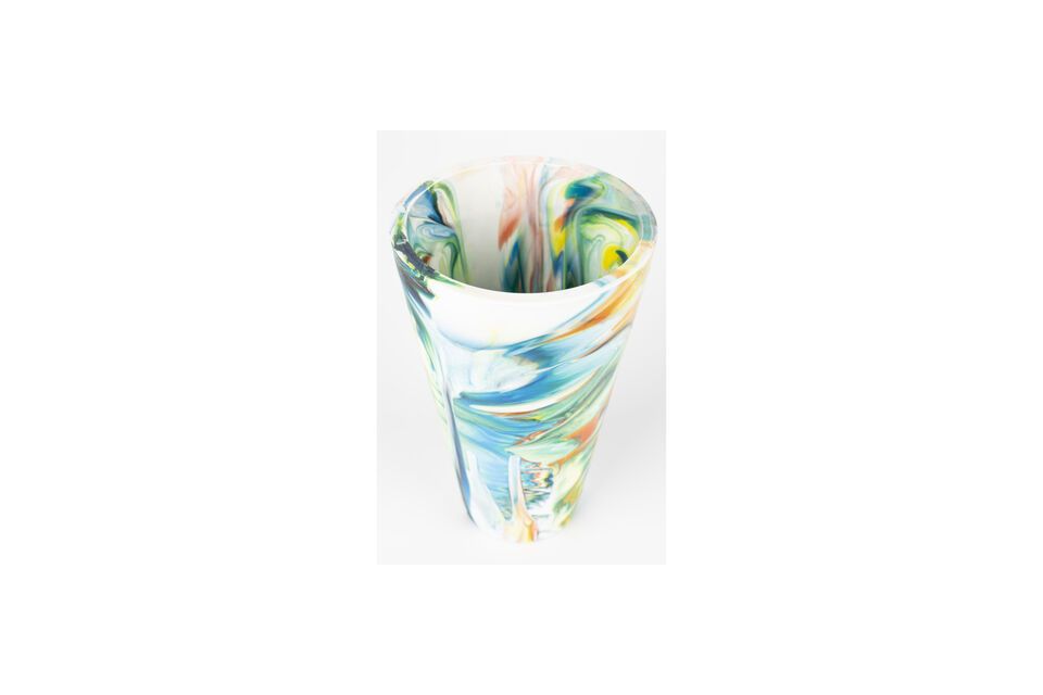 Vase aus Harz mehrfarbig 30 cm Conic - 3