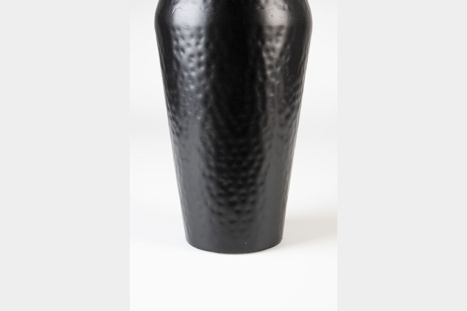 Vase aus schwarzem Stahl 40 cm Dunja - 9