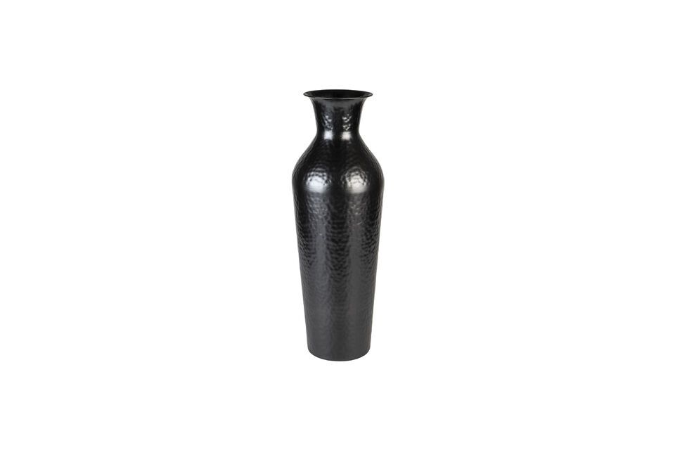 Vase aus schwarzem Stahl 56 cm Dunja White Label