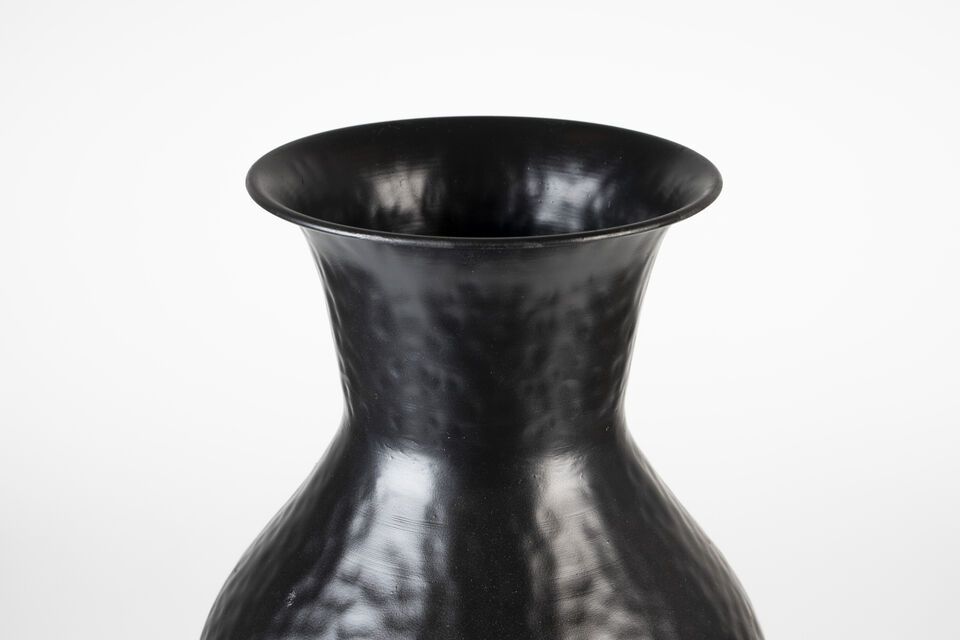 Vase aus schwarzem Stahl 56 cm Dunja - 5