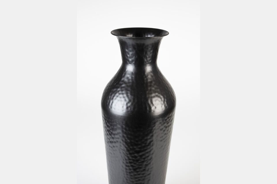 Vase aus schwarzem Stahl 56 cm Dunja - 6