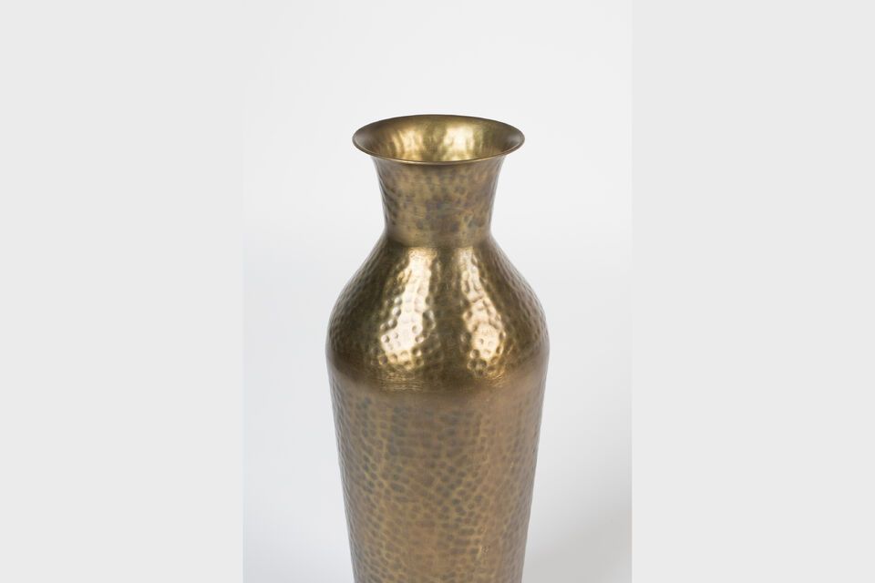 Vase aus vergoldetem Stahl 56 cm Dunja - 9