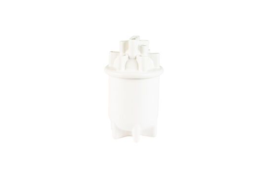 Vase aus weißer Keramik 36 cm Bassin