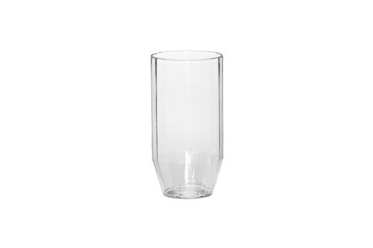 Wasserglas aus Klarglas Aster