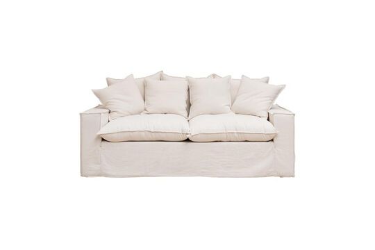 Weißes 3-Sitzer-Sofa aus Baumwolle Candela ohne jede Grenze