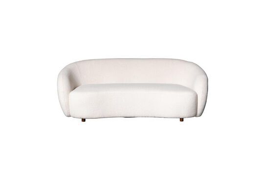 Weißes 3-Sitzer-Sofa aus Stoff Oxygène